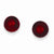 Sterling Silver Red Italian Murano Earrings