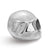 Sterling Silver LogoArt Sport,NASCAR #11 Denny Hamlin Helmet Bead