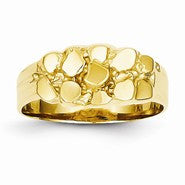 14k Yellow Gold Nugget Ring