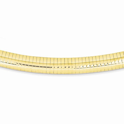 14K Yellow Gold Domed Omega Bracelet