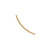 14K Yellow Gold Domed Omega Bracelet