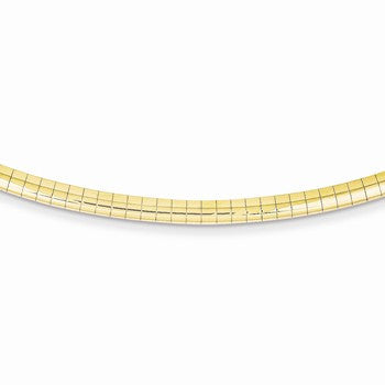 14K Yellow Gold Lightweight Omega Necklace