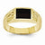 14k Yellow Gold Black Onyx Ring