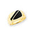 14k Yellow Gold Black Onyx Ring