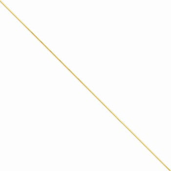 14K Yellow Gold Octagonal Snake Chain
