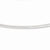 14K White Gold Domed Omega Necklace