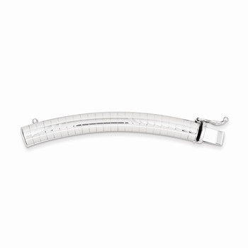 14K White Gold Dome Omega Extender For Necklace
