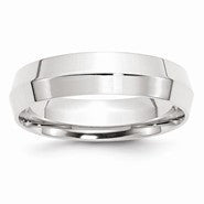 Palladium 5mm Knife edge Wedding Band