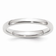 Palladium Medium Weight Comfort Fit 2.5mm Wedding Band