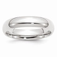 Palladium Medium Weight Comfort Fit 5mm Wedding Band