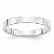 Palladium Flat Comfort Fit 3mm Wedding Band