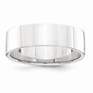 Palladium Flat Comfort Fit 6mm Wedding Band