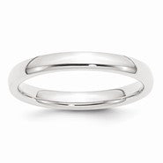 Platinum 3mm Comfort-Fit Wedding Band