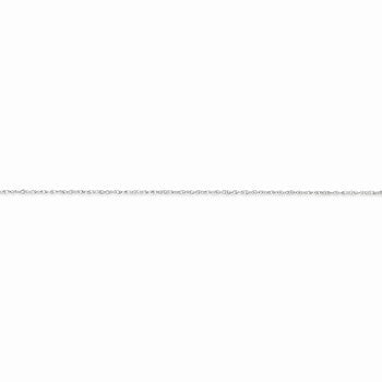 14K White Gold Polished Light Baby Rope Chain