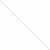 14K White Gold Diamond-Cut Ball + Bar Pendant Chain Anklet