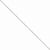 14K White Gold Solid Polished Spiga Chain