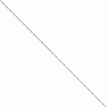 14K White Gold Singapore Chain
