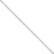 14K White Gold Solid Diamond-Cut Spiga Chain