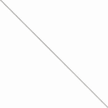 14K White Gold Solid Diamond-Cut Spiga Chain