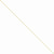 14K Yellow Gold Solid Diamond-Cut Spiga Chain Bracelet