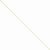14K Yellow Gold Solid Diamond-Cut Spiga Chain