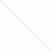 14K Yellow Gold Solid Polished Cable Chain Anklet