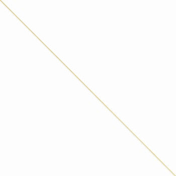 14K Yellow Gold Solid Polished Cable Chain