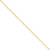 14K Yellow Gold Solid Diamond-Cut Cable Chain