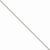 14K White Gold Solid Polished Cable Chain