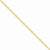 14K Yellow Gold Solid Polished Cable Chain Anklet