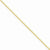 14K Yellow Gold Solid Polished Cable Chain