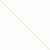 14K Yellow Gold Solid Diamond-Cut Cable Chain Anklet
