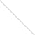14K White Gold Solid Diamond-Cut Cable Chain