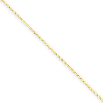 14K Yellow Gold Diamond-Cut Cable Chain