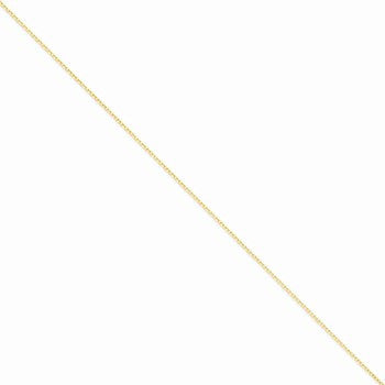 14K Yellow Gold Diamond-Cut Cable Chain