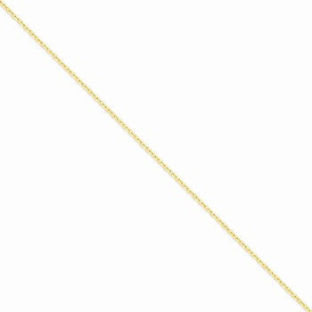 14K Yellow Gold Diamond-Cut Cable Chain