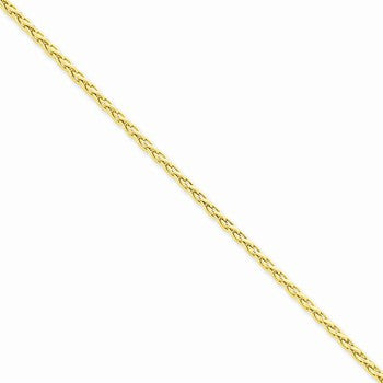 14K Yellow Gold Parisian Wheat Chain