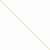 14K Yellow Gold Diamond-Cut Baby Ball Chain Anklet