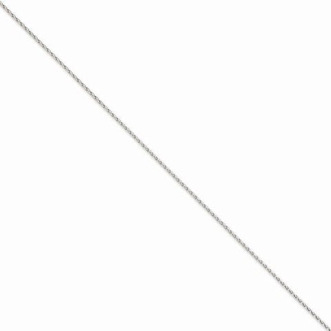 14K White Gold Parisian Wheat Chain Bracelet