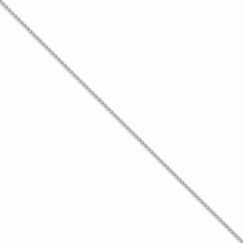 14K White Gold Parisian Wheat Chain Bracelet