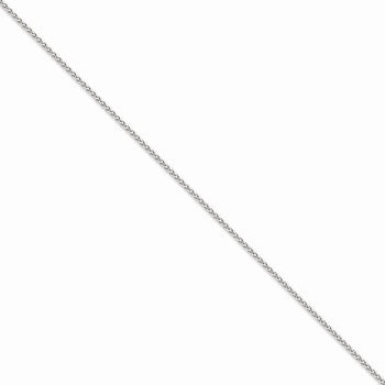 14K White Gold Parisian Wheat Chain