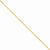 14K Yellow Gold Parisian Wheat Chain Anklet