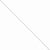 14K White Gold Round Diamond-Cut Wheat Chain