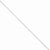 14K White Gold Round Diamond-Cut Wheat Chain