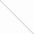14K White Gold Round Diamond-Cut Wheat Chain