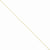 14K Yellow Gold Round Diamond-Cut Wheat Chain