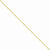 14K Yellow Gold Round Diamond-Cut Wheat Chain