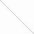 14K White Gold Solid Polished Spiga Chain