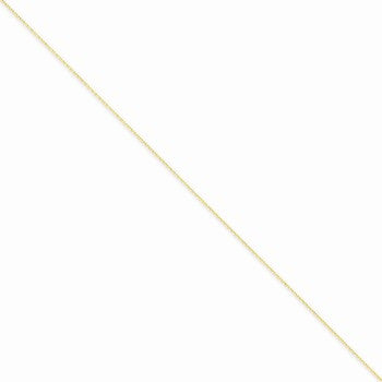 14K Yellow Gold Diamond-Cut Cable Chain