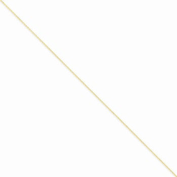 14K Yellow Gold Diamond-Cut Cable Chain